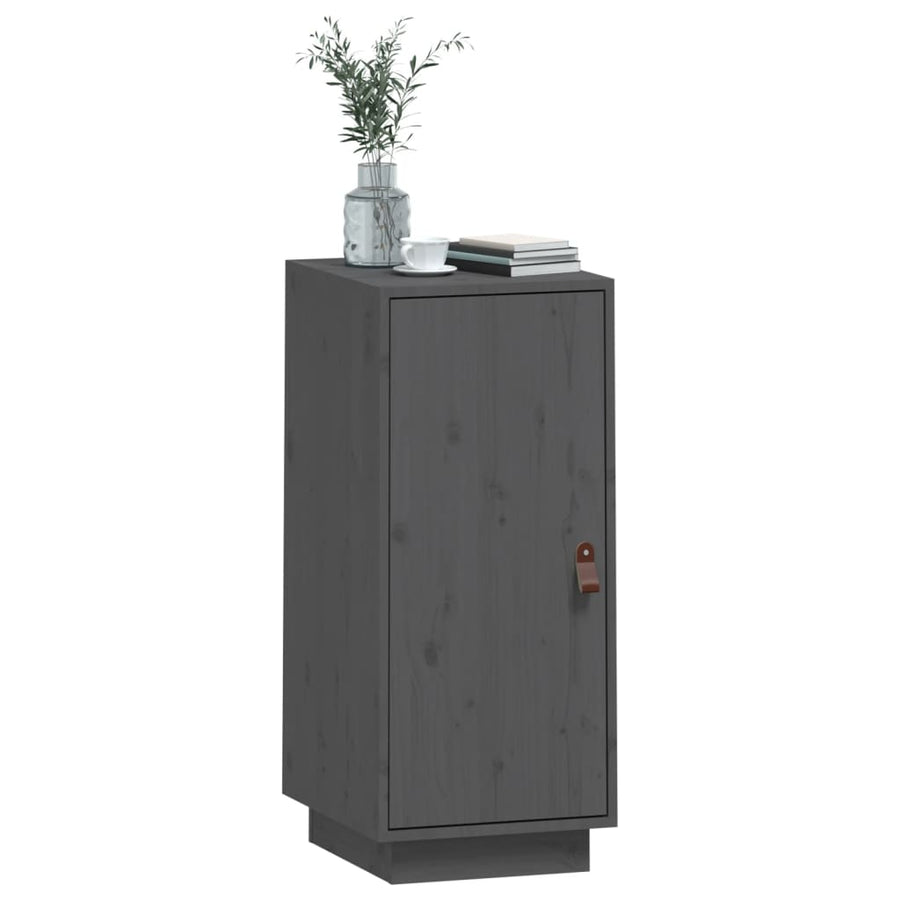 Dressoir 34X40X75 Cm Massief Grenenhout Grijs