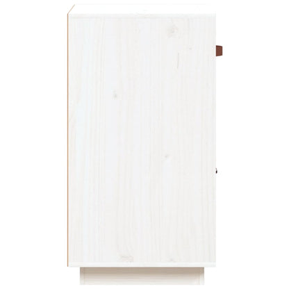 Dressoir 34X40X75 Cm Massief Grenenhout Wit