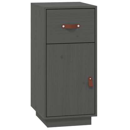 Dressoir 34X40X75 Cm Massief Grenenhout Grijs