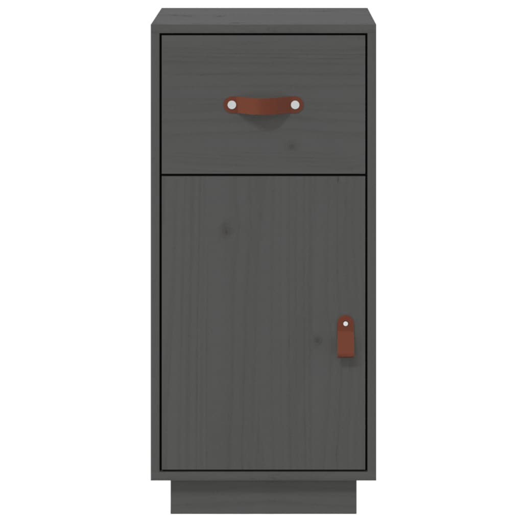 Dressoir 34X40X75 Cm Massief Grenenhout Grijs