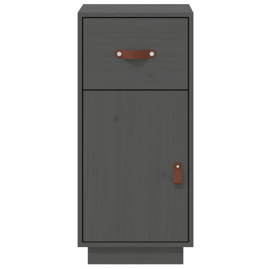 Dressoir 34X40X75 Cm Massief Grenenhout Grijs