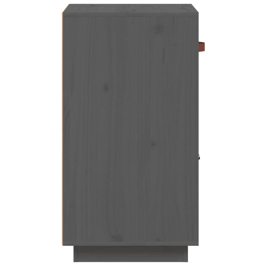 Dressoir 34X40X75 Cm Massief Grenenhout Grijs