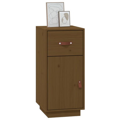 Dressoir 34X40X75 Cm Massief Grenenhout Honingbruin