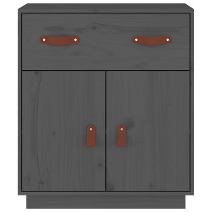 Dressoir 65,5X40X75 Cm Massief Grenenhout Grijs