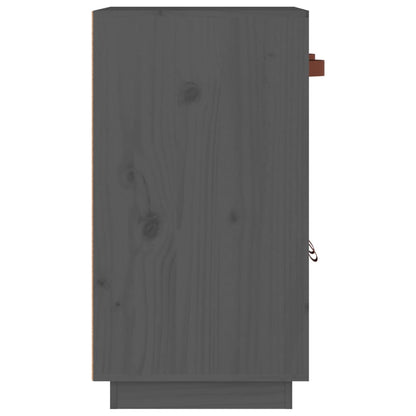 Dressoir 65,5X40X75 Cm Massief Grenenhout Grijs
