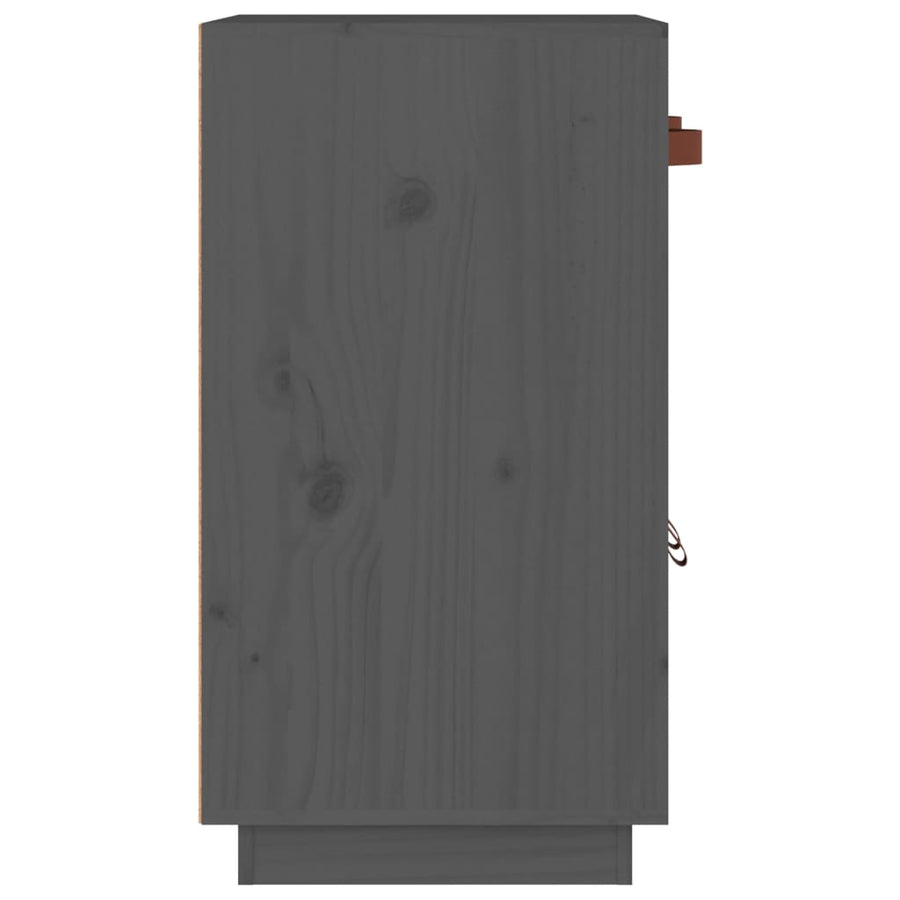 Dressoir 65,5X40X75 Cm Massief Grenenhout Grijs