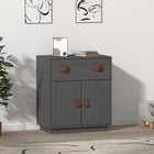 Sideboard 65.5x40x75 cm solid pine wood grey