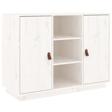 Dressoir 100X40X75 Cm Massief Grenenhout Wit