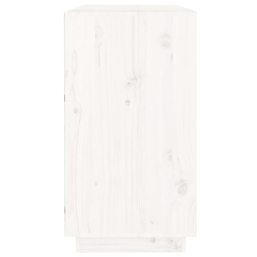 Dressoir 100X40X75 Cm Massief Grenenhout Wit