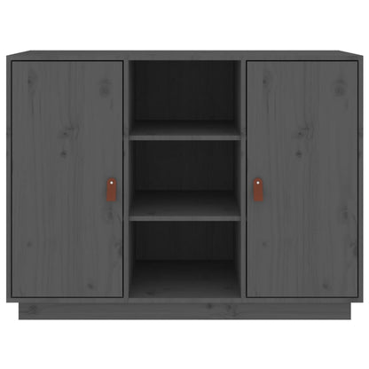 Dressoir 100X40X75 Cm Massief Grenenhout Grijs