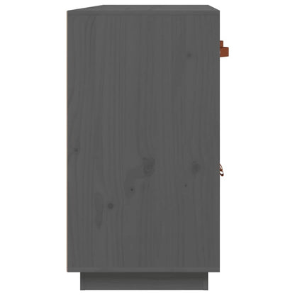 Dressoir 98,5X40X75 Cm Massief Grenenhout Grijs