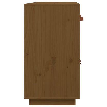 Dressoir 98,5X40X75 Cm Massief Grenenhout Honingbruin