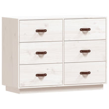 Dressoir 100X40X75 Cm Massief Grenenhout Wit