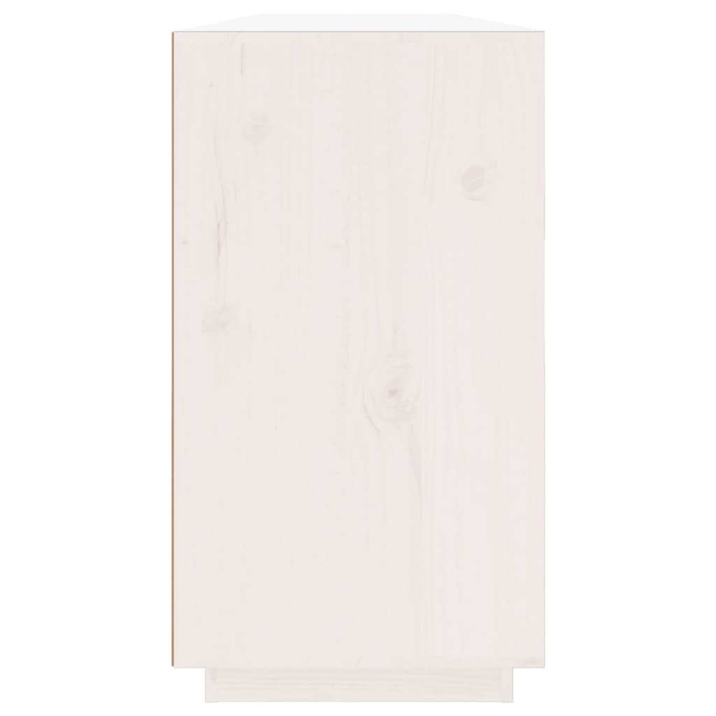 Dressoir 100X40X75 Cm Massief Grenenhout Wit