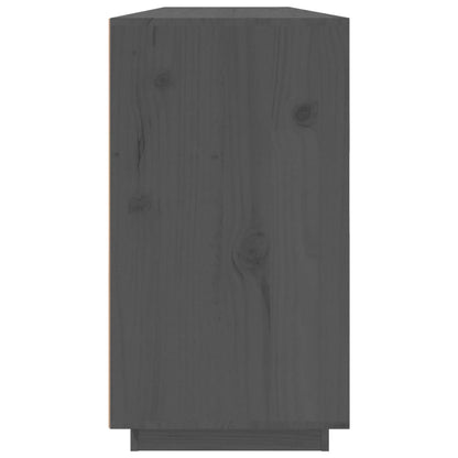 Dressoir 100X40X75 Cm Massief Grenenhout Grijs