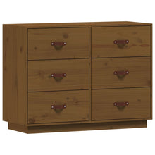 Dressoir 100X40X75 Cm Massief Grenenhout Honingbruin