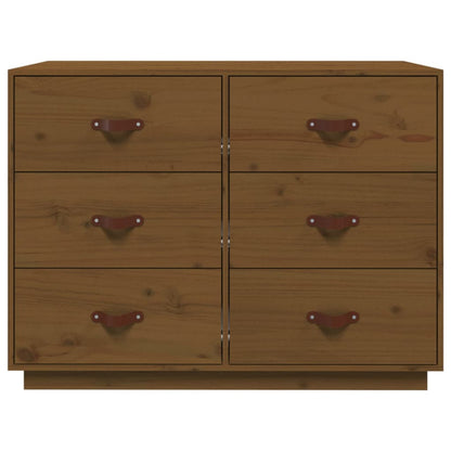 Dressoir 100X40X75 Cm Massief Grenenhout Honingbruin