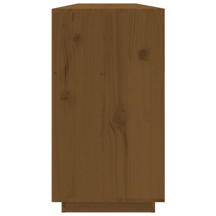 Dressoir 100X40X75 Cm Massief Grenenhout Honingbruin