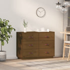 Sideboard 100x40x75 cm solid pine honey brown