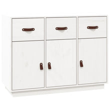 Dressoir 100X40X75 Cm Massief Grenenhout Wit