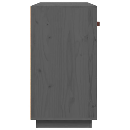 Dressoir 100X40X75 Cm Massief Grenenhout Grijs
