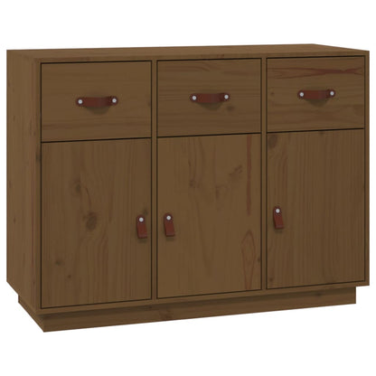 Dressoir 100X40X75 Cm Massief Grenenhout Honingbruin