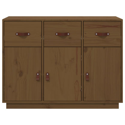 Dressoir 100X40X75 Cm Massief Grenenhout Honingbruin