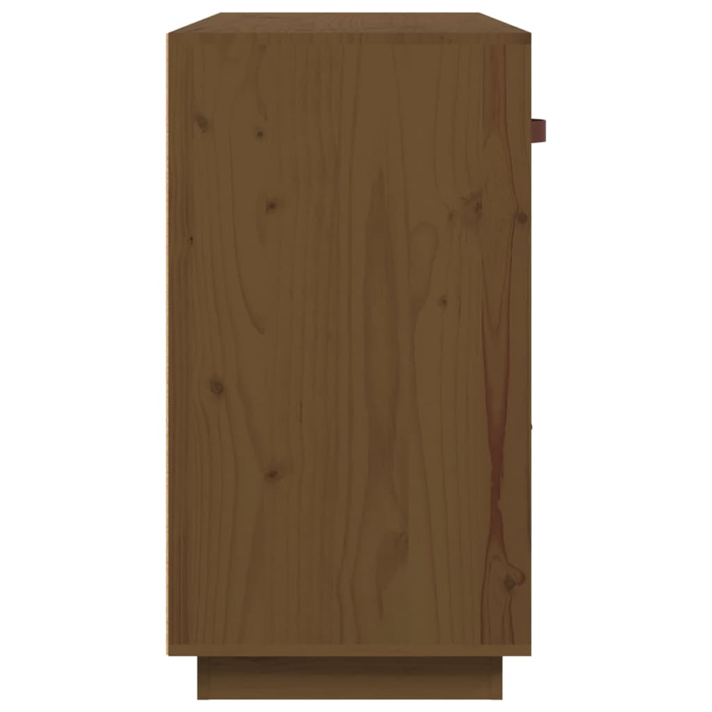 Dressoir 100X40X75 Cm Massief Grenenhout Honingbruin