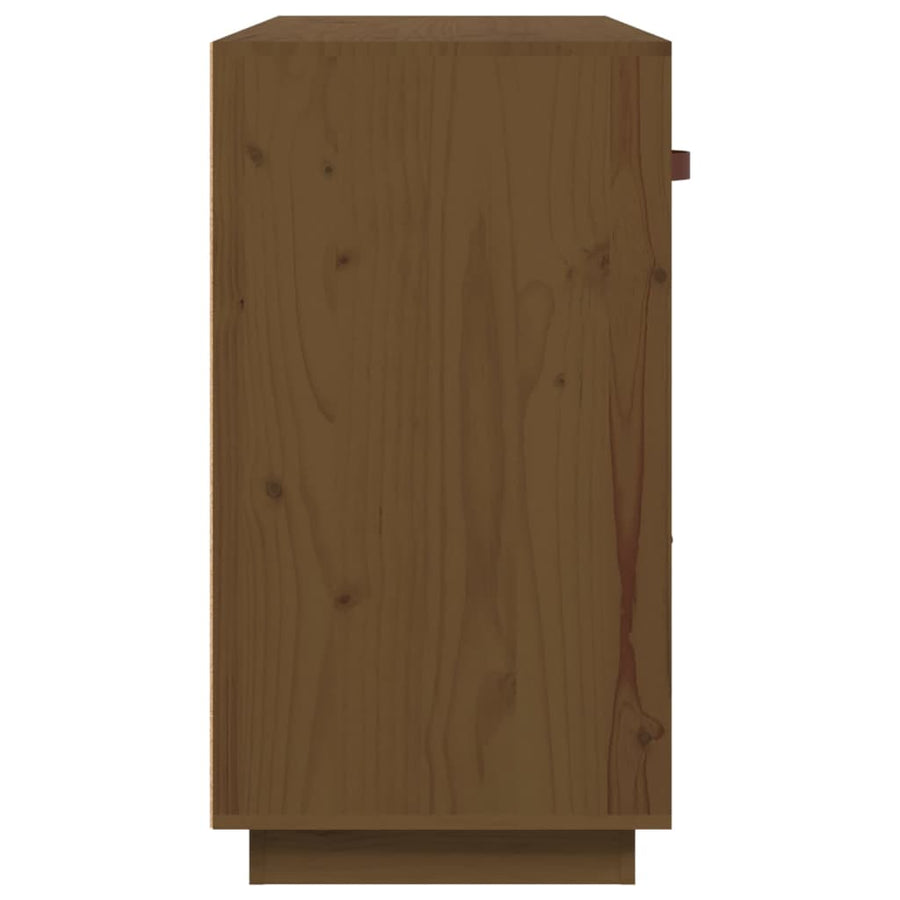 Dressoir 100X40X75 Cm Massief Grenenhout Honingbruin