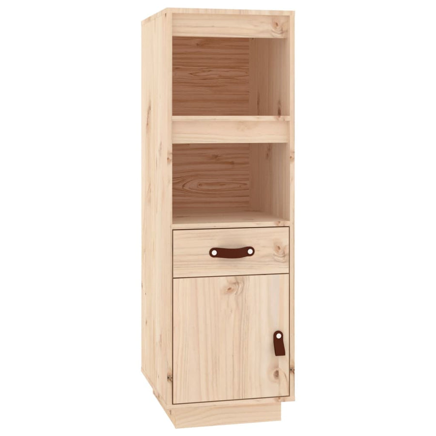 Hoge Kast 34X40X108,5 Cm Massief Grenenhout Naturel