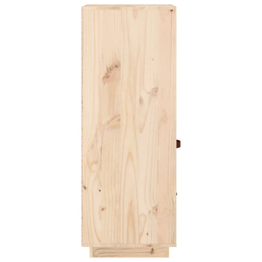 Hoge Kast 34X40X108,5 Cm Massief Grenenhout Naturel