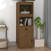 Tall cabinet 34x40x108.5 cm solid pine honey brown