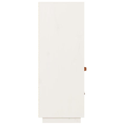 Hoge Kast 67X40X108,5 Cm Massief Grenenhout Wit