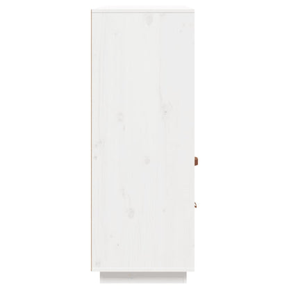 Hoge kast 100x40x108,5 cm massief grenenhout wit