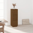 Tall cabinet 34x40x108.5 cm solid pine honey brown