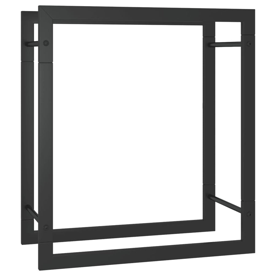 Haardhoutrek Staal Mat 50 x 28 x 56 cm Zwart