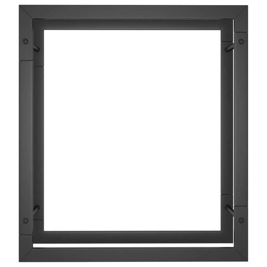 Haardhoutrek Staal Mat 50 x 28 x 56 cm Zwart