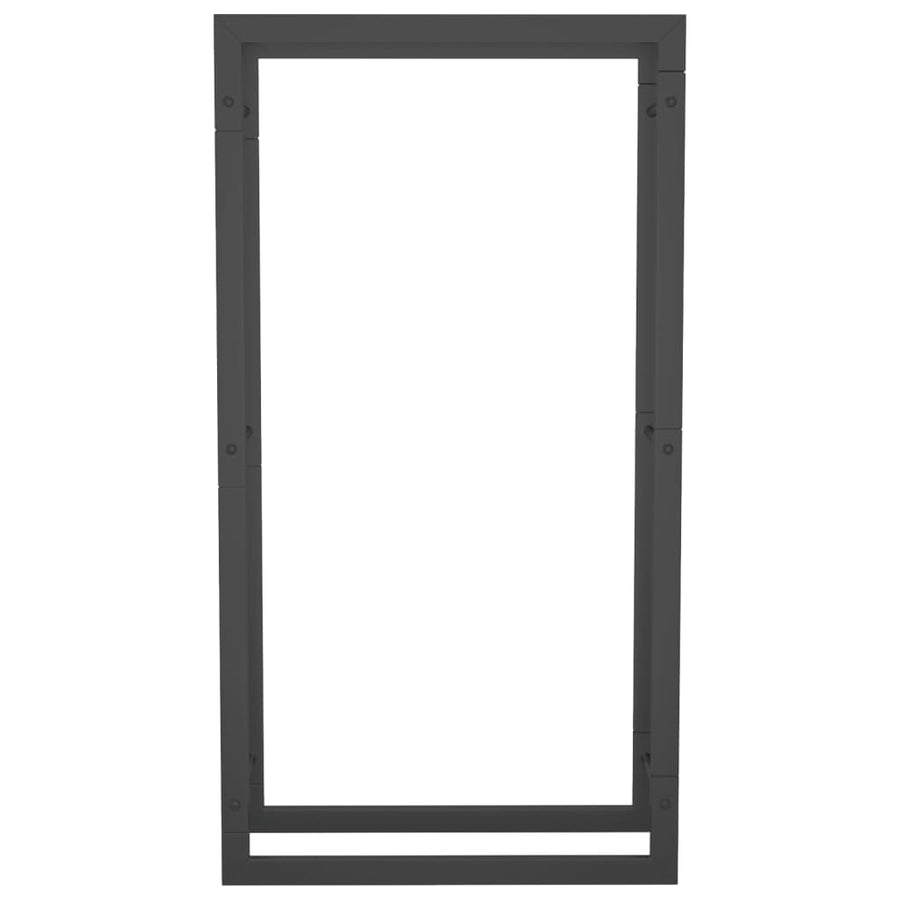 Haardhoutrek Staal Mat 50 x 28 x 94 cm Zwart