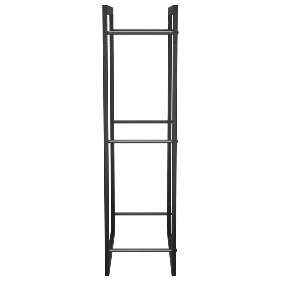 Haardhoutrek Staal Mat 50 x 28 x 94 cm Zwart