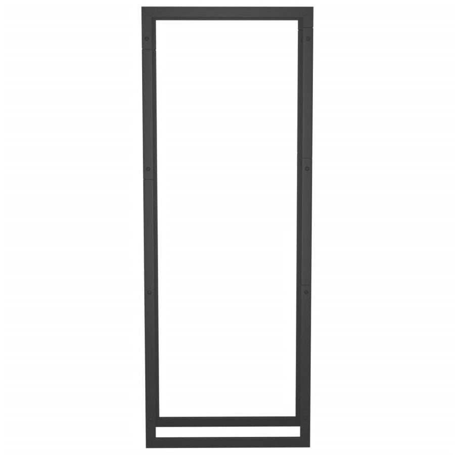 Haardhoutrek Staal Mat 50 x 28 x 132 cm Zwart