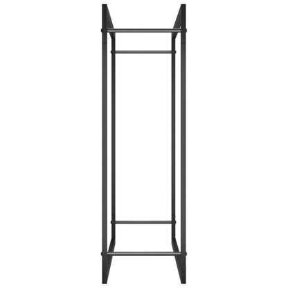 Haardhoutrek Staal Mat 80 x 28 x 86 cm Zwart