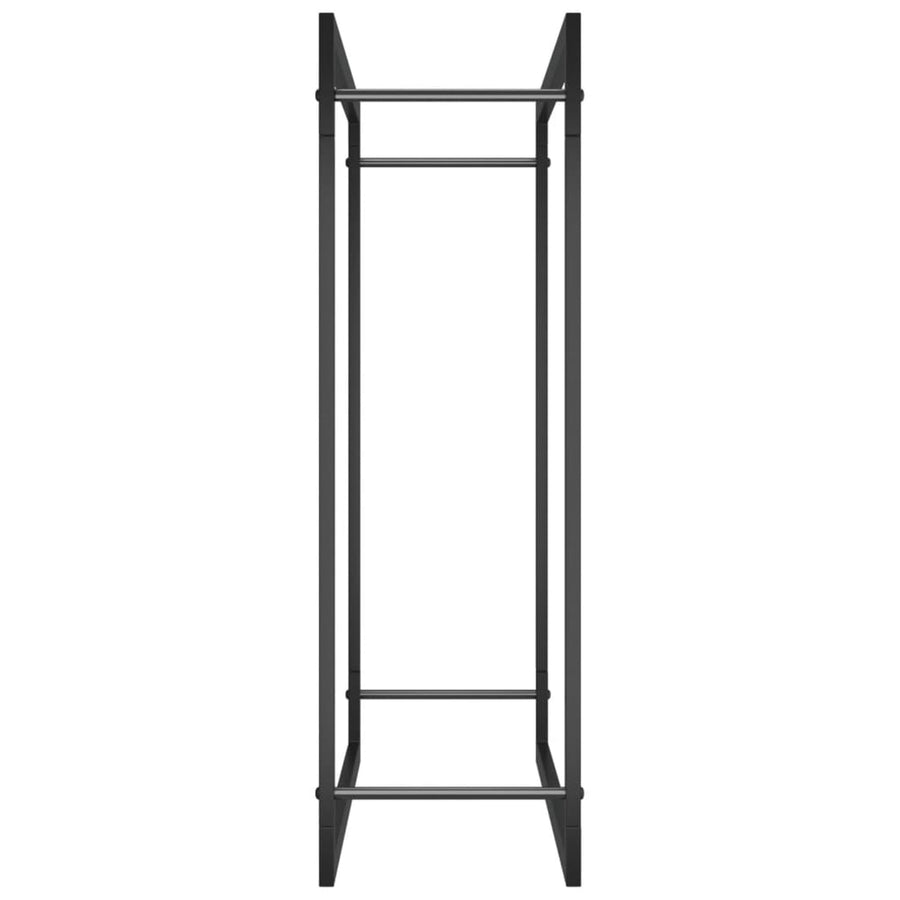 Haardhoutrek Staal Mat 80 x 28 x 86 cm Zwart
