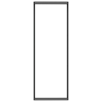Haardhoutrek Staal Mat 110 x 28 x 312 cm Zwart