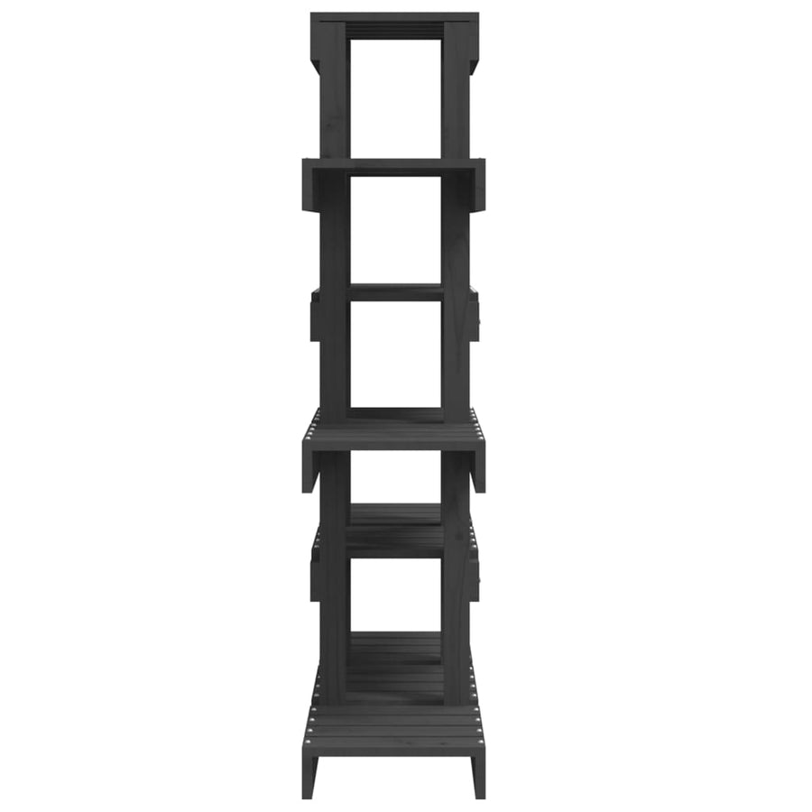 Plantenstandaard 85X25X09,5 Cm Massief Grenenhout 85 x 25 x 109.5 cm Grijs