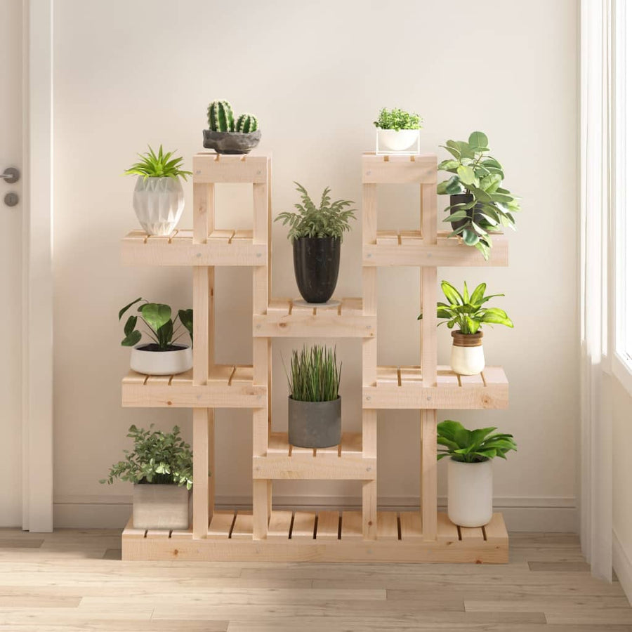 Plantenstandaard 104,5X25X109,5 Cm Massief Grenenhout