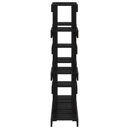 Plantenstandaard 04,5X25X09,5 Cm Massief Grenenhout 104.5 x 25 x 109.5 cm Zwart