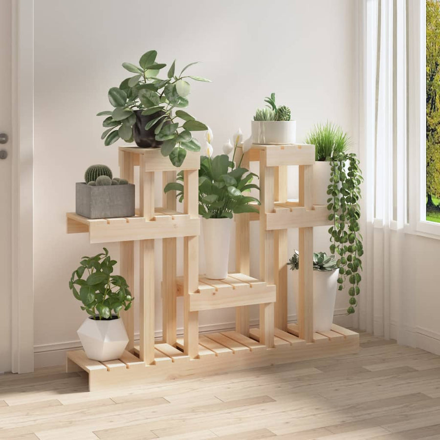 Plantenstandaard 104,5X25X77,5 Cm Massief Grenenhout
