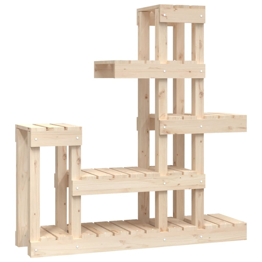 Plantenstandaard 92X25X97 Cm Massief Grenenhout 1 92 x 25 x 97 cm Naturel