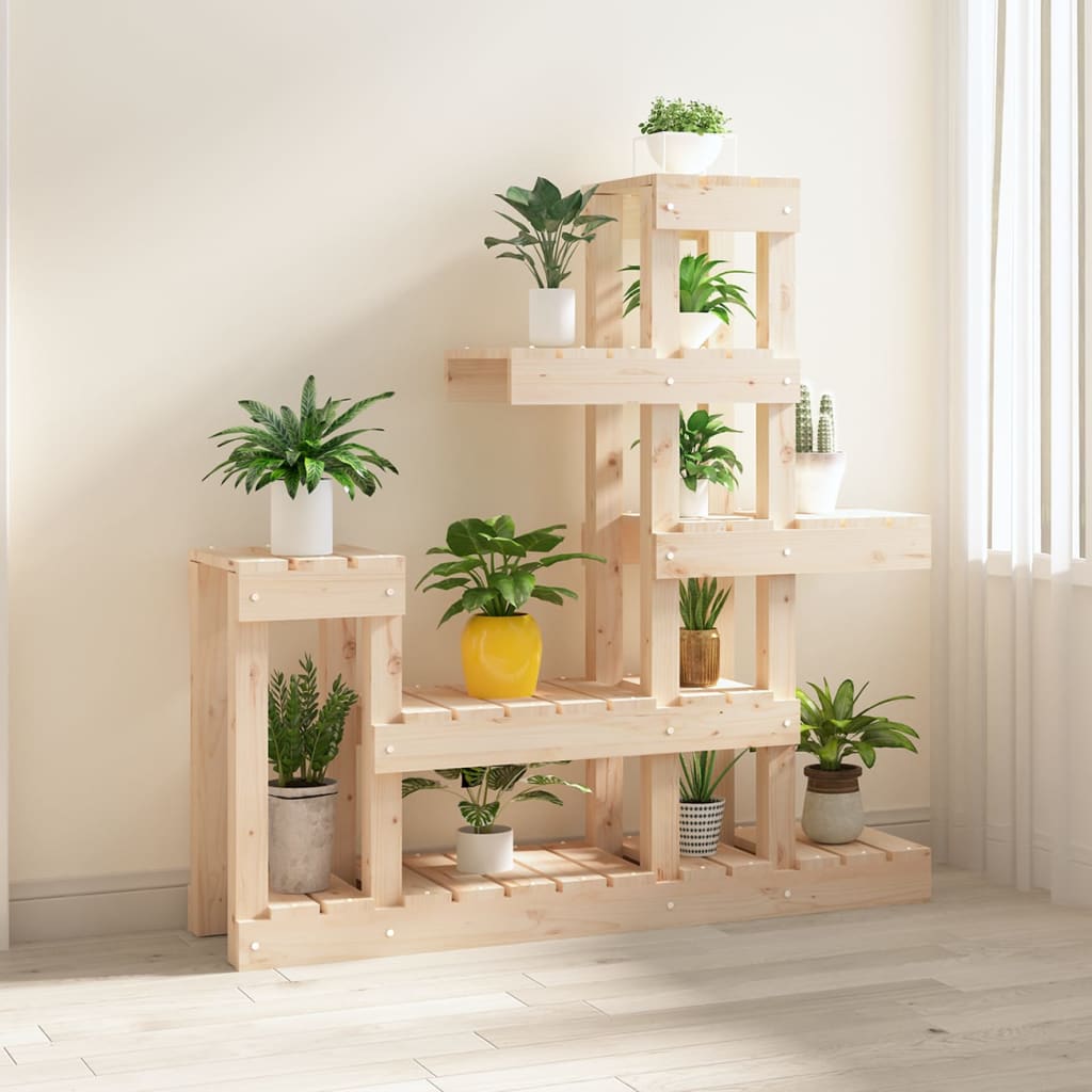 Plantenstandaard 92X25X97 Cm Massief Grenenhout 1 92 x 25 x 97 cm Naturel