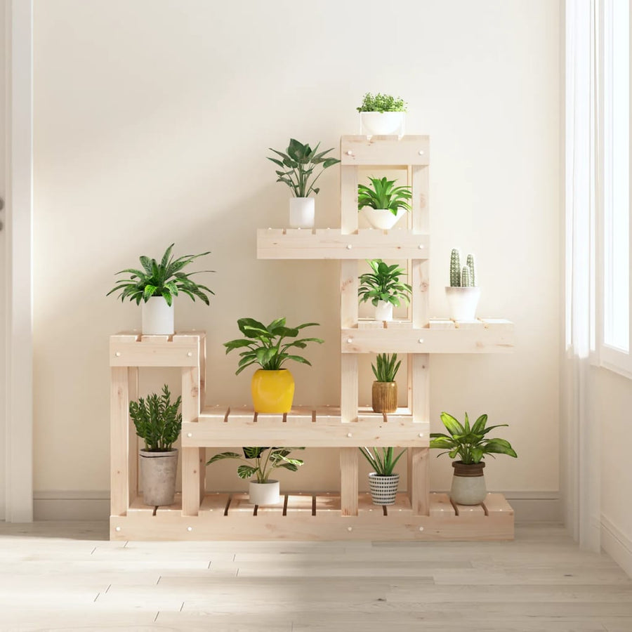 Plantenstandaard 92X25X97 Cm Massief Grenenhout 1 92 x 25 x 97 cm Naturel